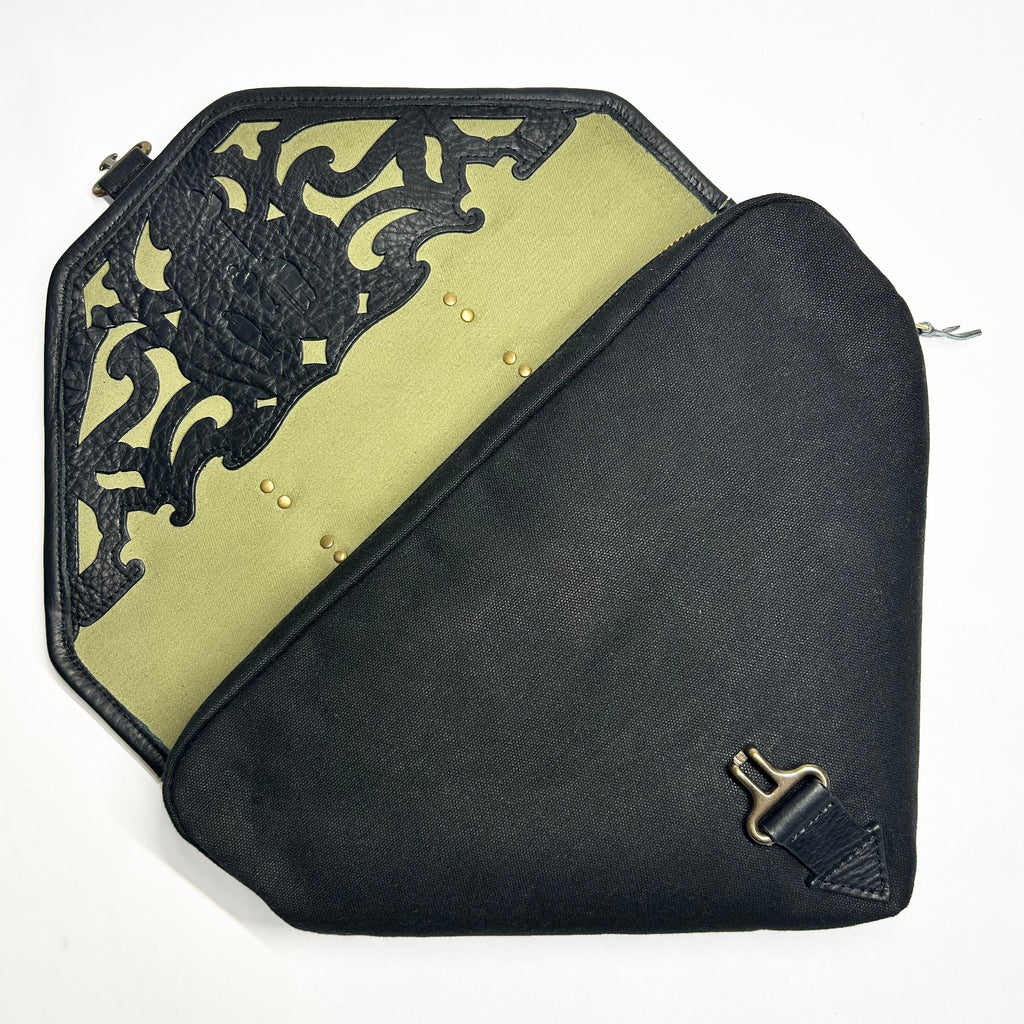 Holloway Bag - Waxed Canvas in Black