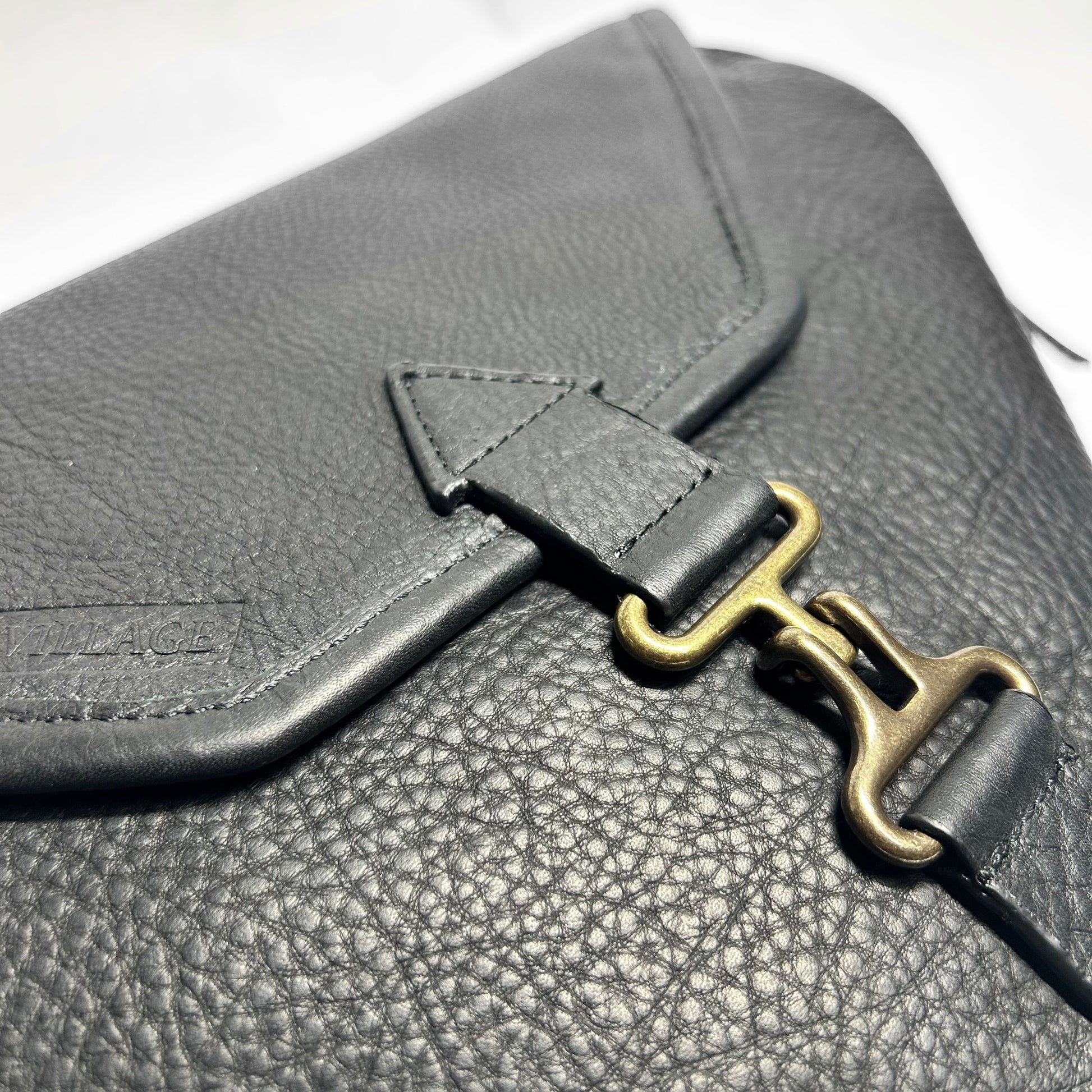 Holloway Bag - Pebble Cow Hide in Black
