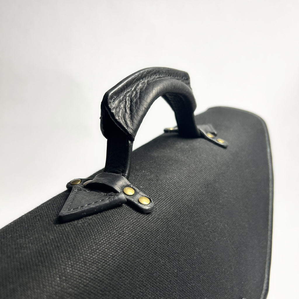 Holloway Bag - Waxed Canvas in Black