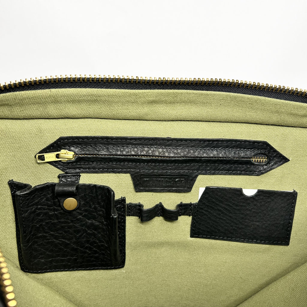 Holloway Bag - Pebble Cow Hide in Black