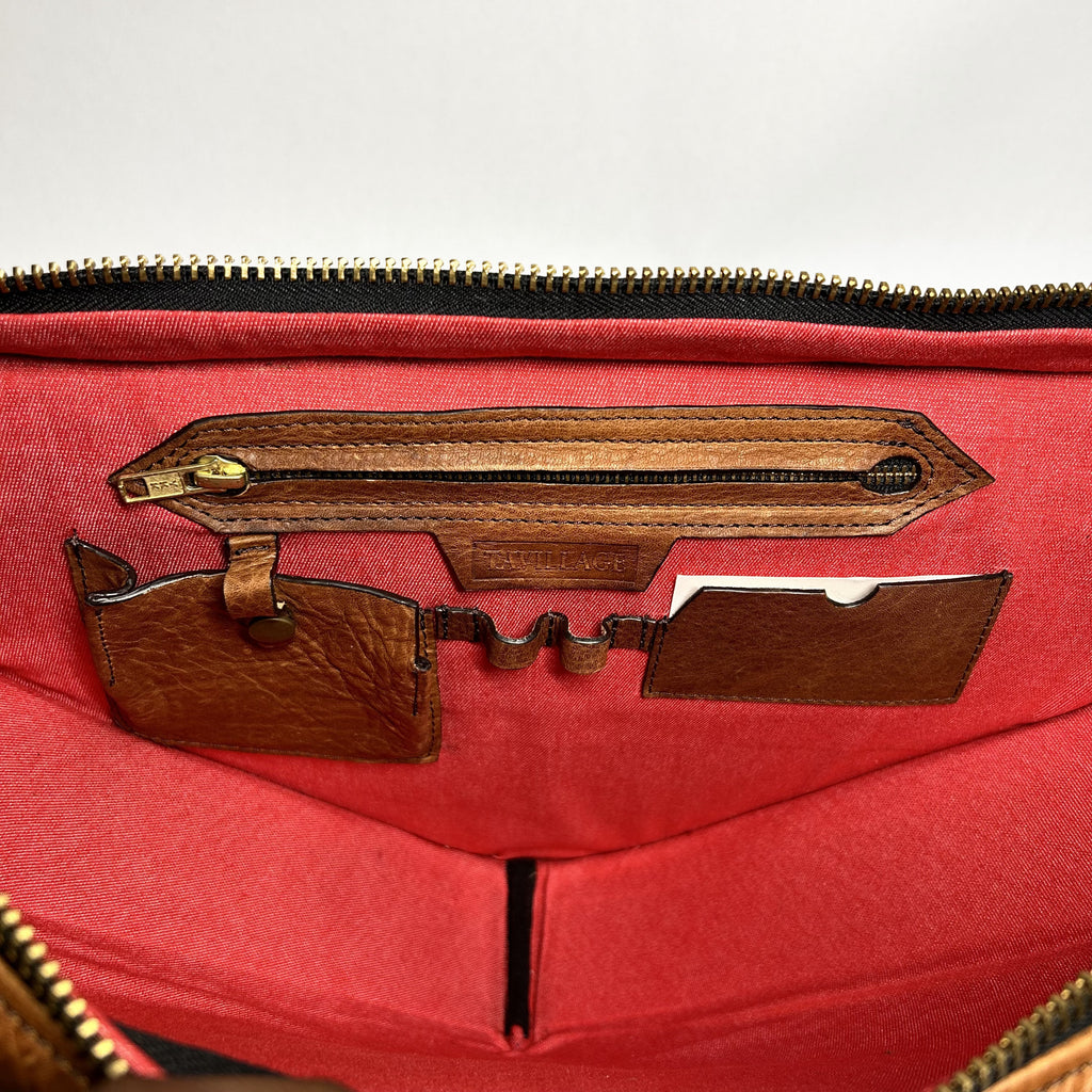 Holloway Bag - Pebble Cow Hide in Brown